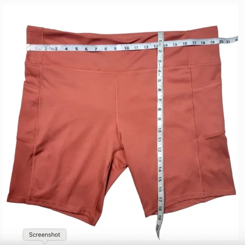 FREELYโCycling Athletic Bermuda Bike Shorts Women's Size 2X High Rise Stretchy - Picture 7 of 10